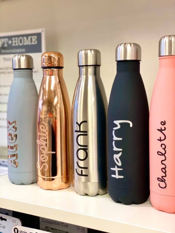 Personalised water bottles make the perfect gift. They're useful and completely unique, great for the gym, school, work or anywhere and you'll always know which one is yours! 