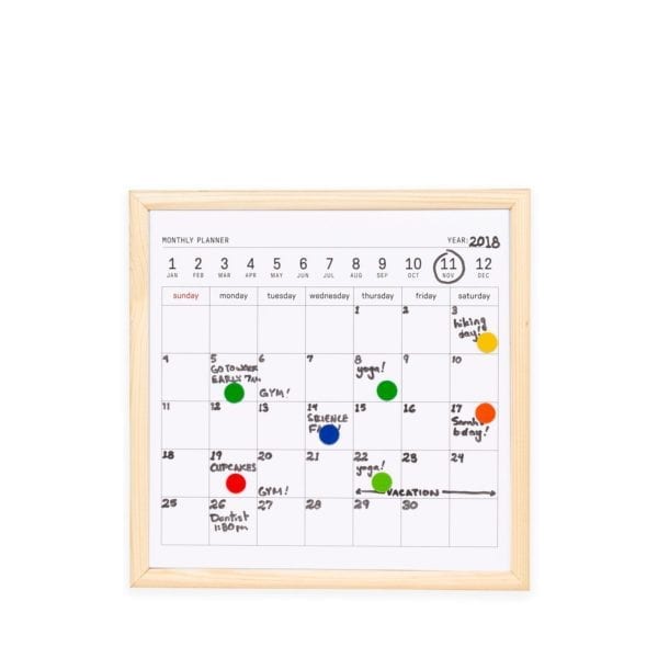 Mini White Board Calendar Gift+Home Altrincham