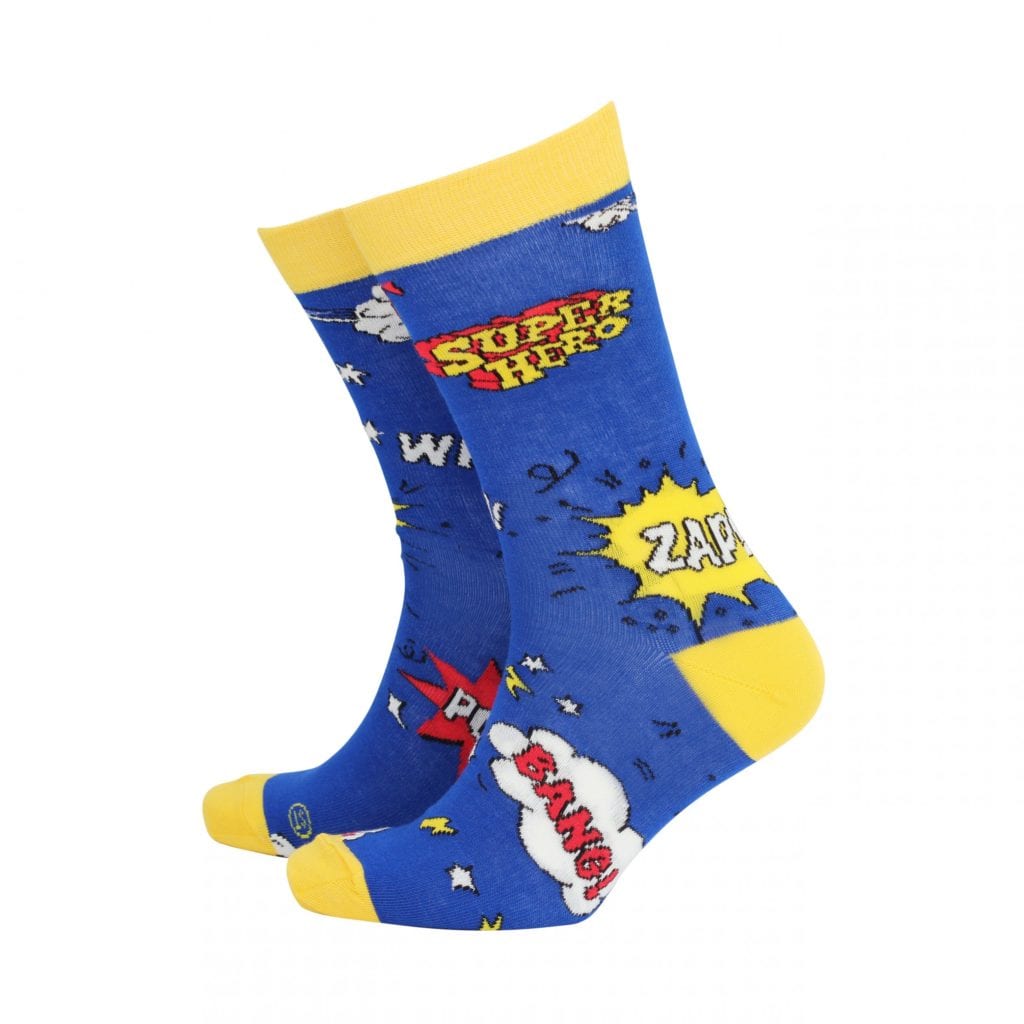 Superhero - Men's Bamboo Socks - Gift+Home Altrincham