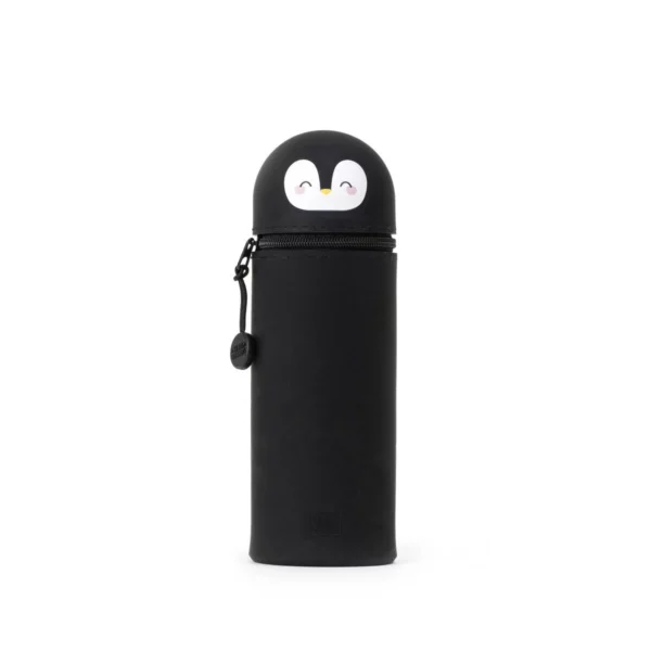 2-in-1 Silicone Pencil Case - Penguin