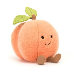 Peach Jellycat plush toy