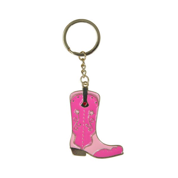 Cowboy Boot Enamel Keyring