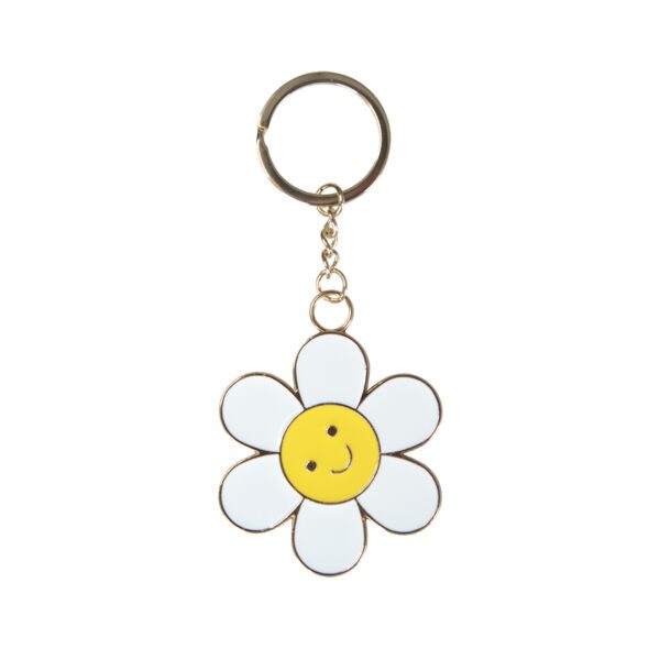 Flower Enamel Keyring