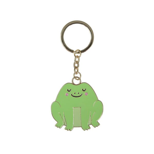 Frog Enamel Keyring